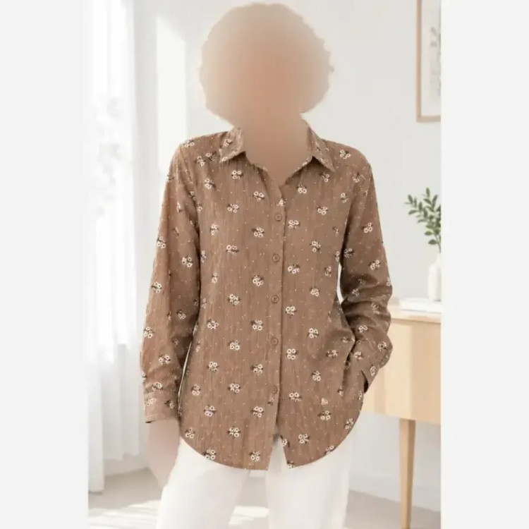شومیز گلدار جنس عالی