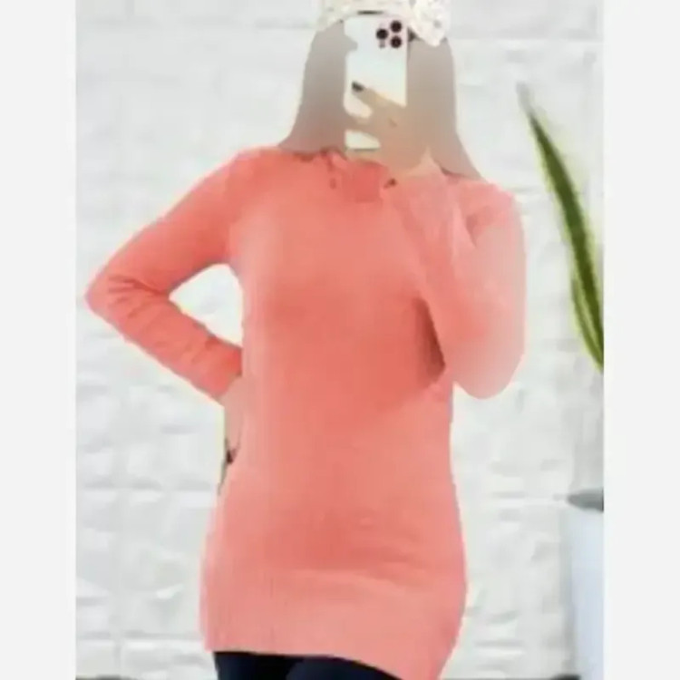 گپ بافت نیمه بلند زنانه بافت درجه یک فری سایز