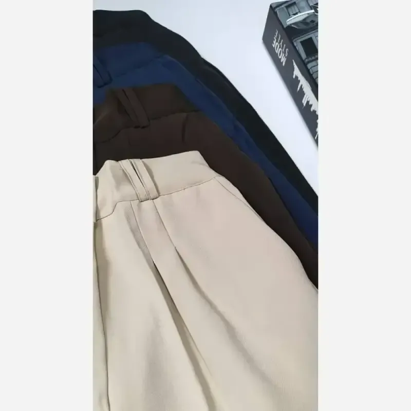 شلوار بگ زنانه کرپ مرگان سایز 40 تا 52 رنگبندی متنوع