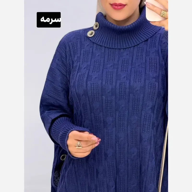مانتو پانچ بافت تراکم بالا فری سایز مناسب سایز 40 تا 54